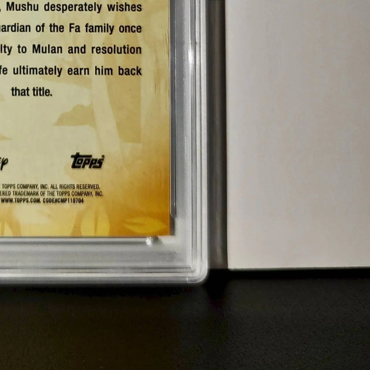Mushu 2025 Topps Disney #FF-16 Furry Friends Card Mulan PSA 8 - Non-Sports Card Single