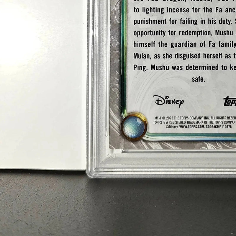Mushu 2025 Topps Disney Wonder #63 Winter Variant Card Mulan PSA 7 - Non-Sports Card Single
