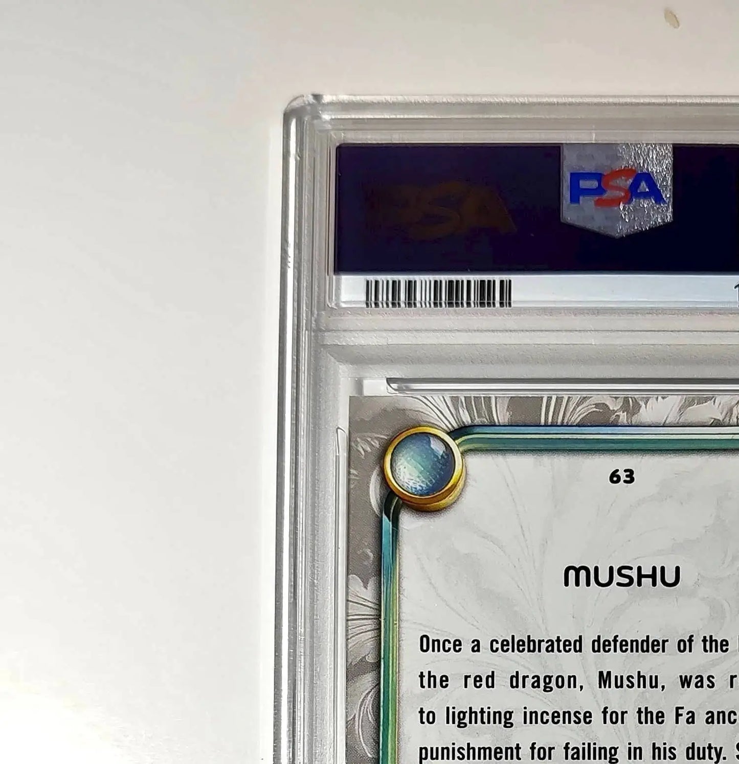 Mushu 2025 Topps Disney Wonder #63 Winter Variant Card Mulan PSA 7 - Non-Sports Card Single