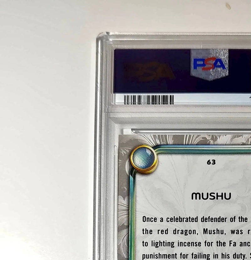 Mushu 2025 Topps Disney Wonder #63 Winter Variant Card Mulan PSA 7 - Non-Sports Card Single