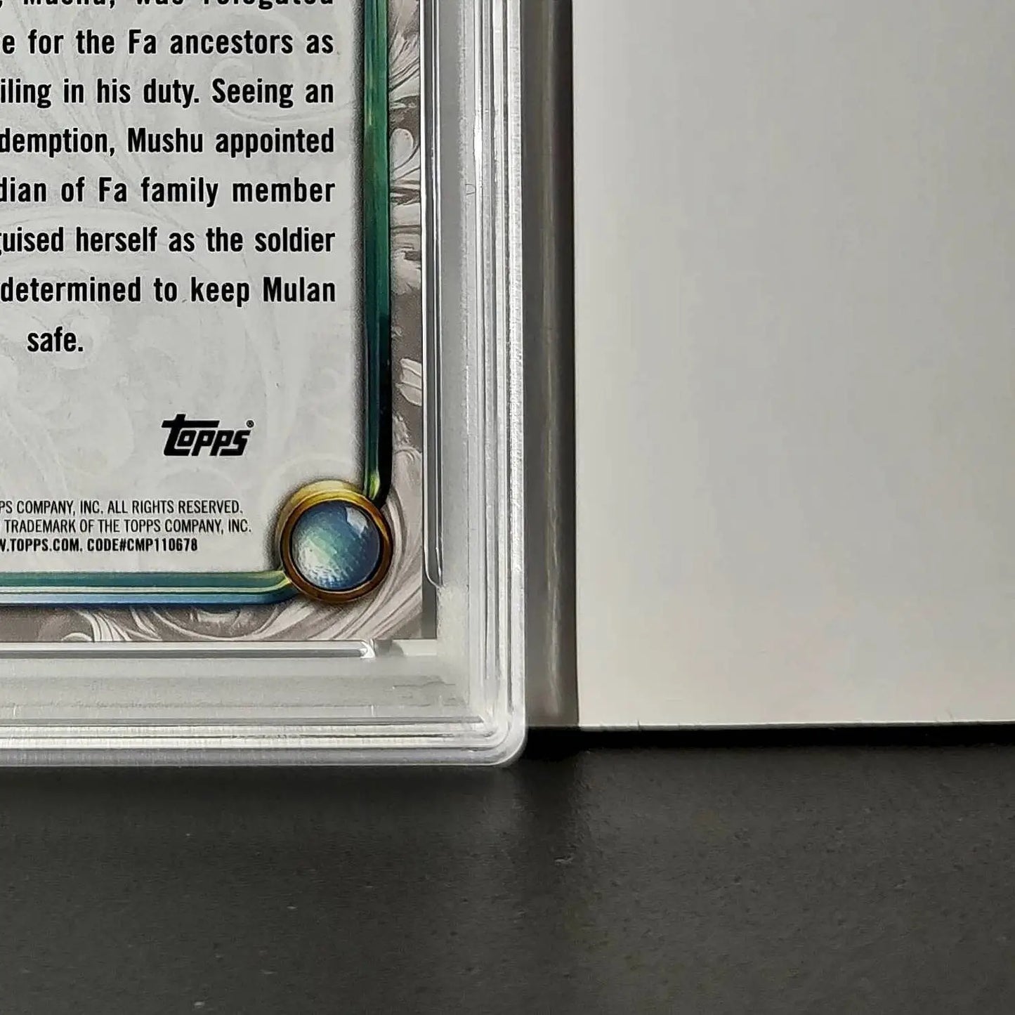 Mushu 2025 Topps Disney Wonder #63 Winter Variant Card Mulan PSA 7 - Non-Sports Card Single