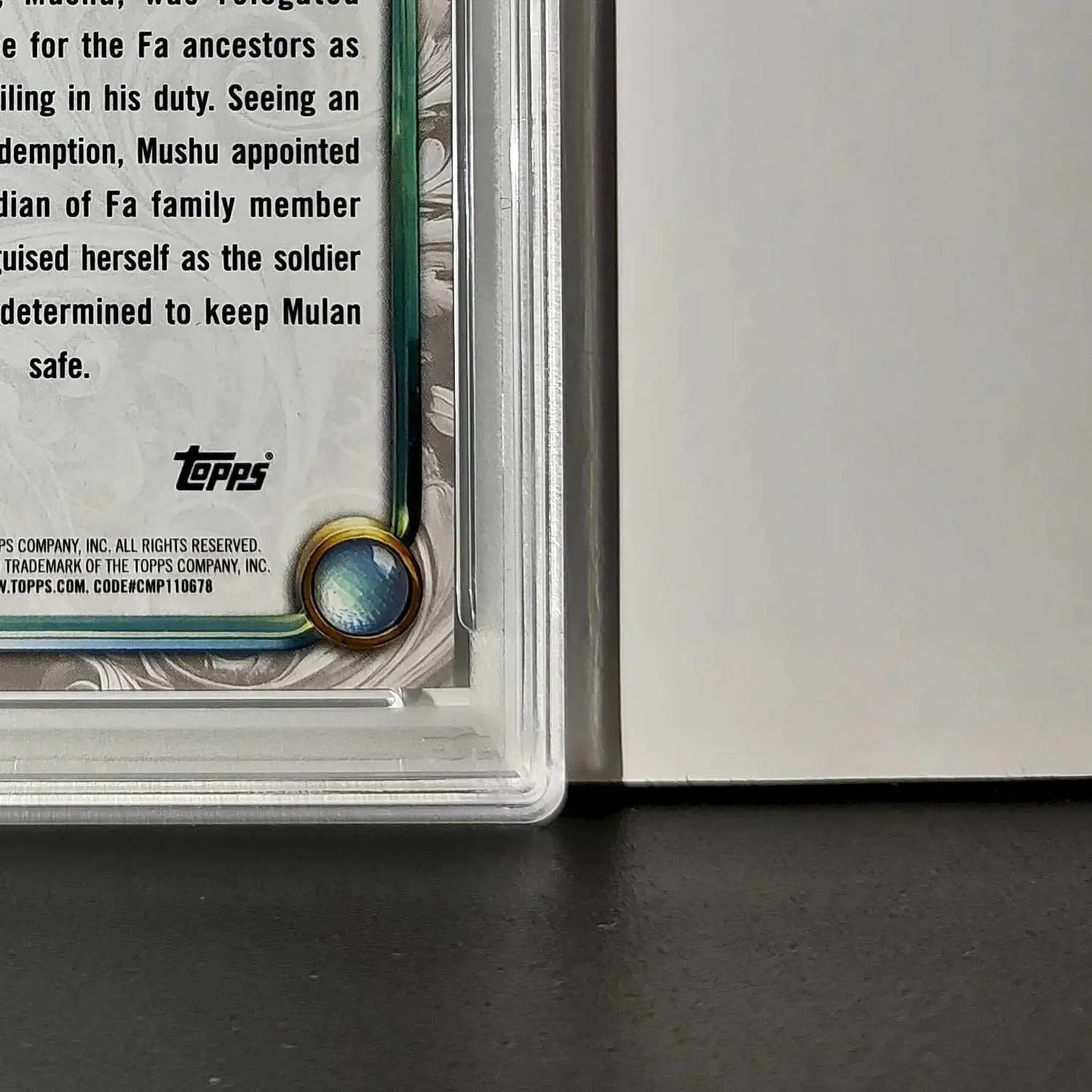 Mushu 2025 Topps Disney Wonder #63 Winter Variant Card Mulan PSA 7 - Non-Sports Card Single