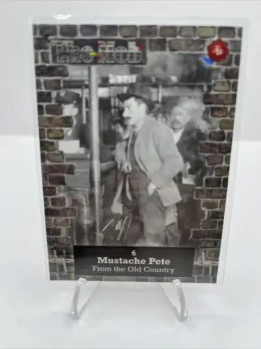 Vintage trading card of Mustache Pete from Historic Autographs The Mob 2 #6
