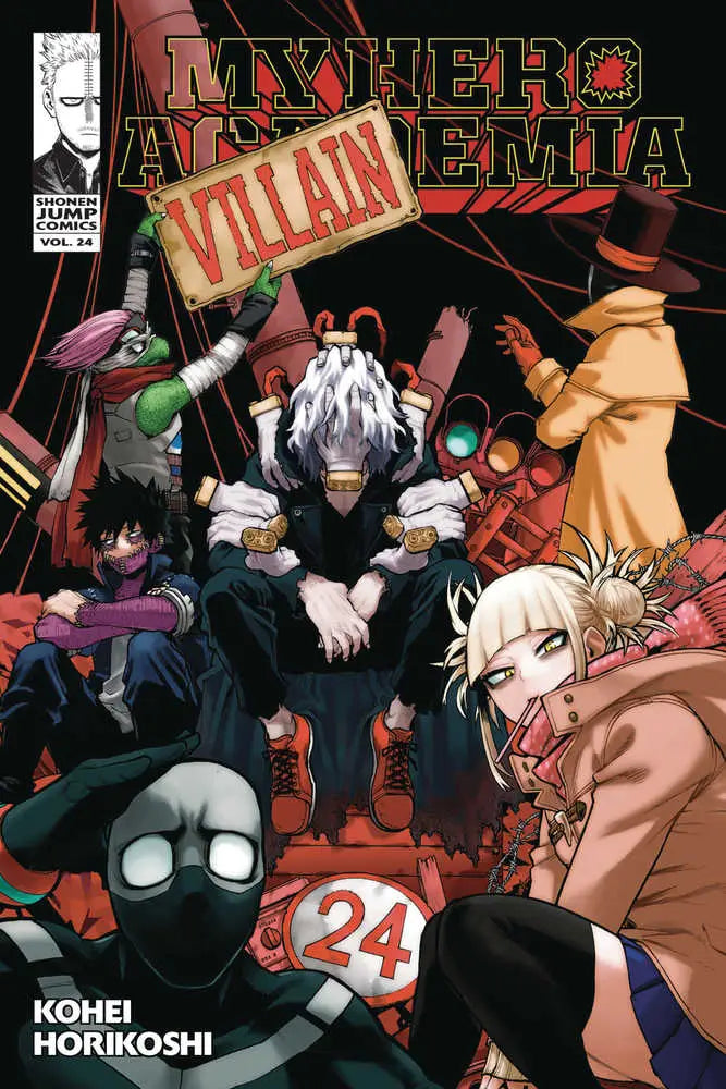 My Hero Academia manga cover featuring characters from My Hero Academia Graphic Novel Volume 24