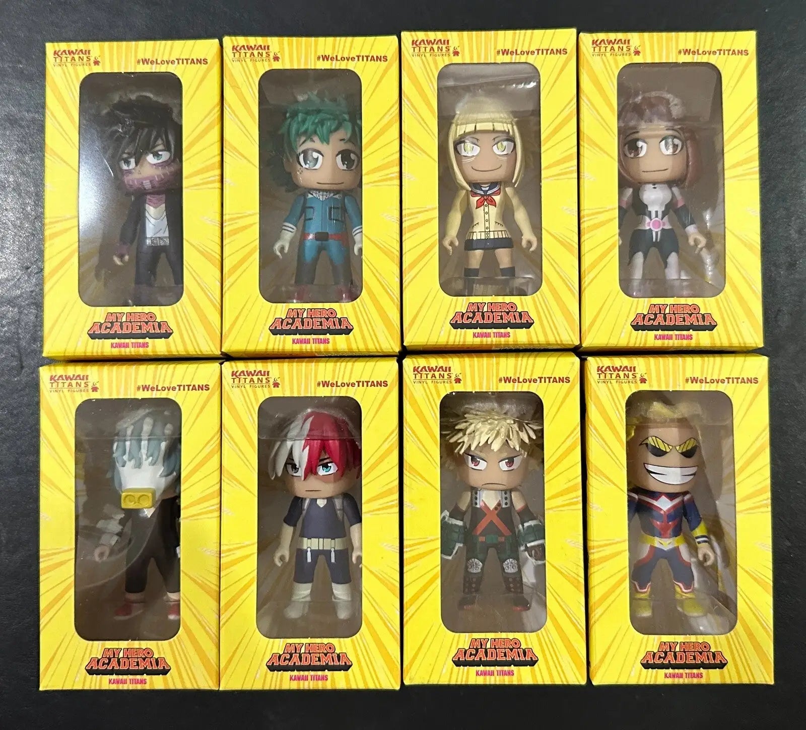 MY HERO ACADEMIA TITANS MINI FIGURE WINDOW BOX SET of 8 - Action Figure & Toy