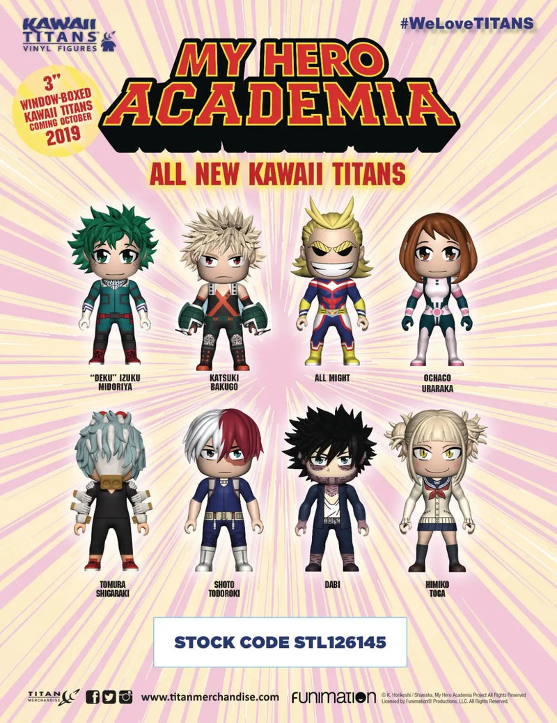MY HERO ACADEMIA TITANS MINI FIGURE WINDOW BOX SET of 8 - Action Figure & Toy