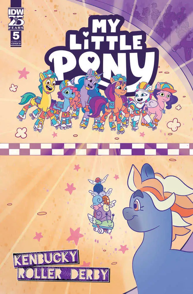Comic book cover for My Little Pony: Kenbucky Roller Derby with colorful ponies skating