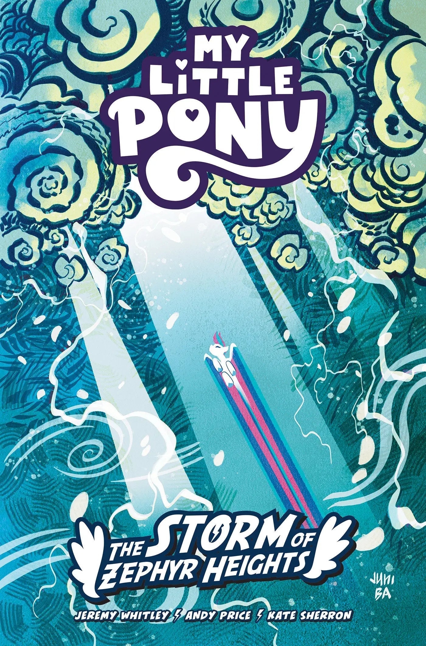 My Little Pony comic book cover featuring Zephyr Heights and Queen Haven