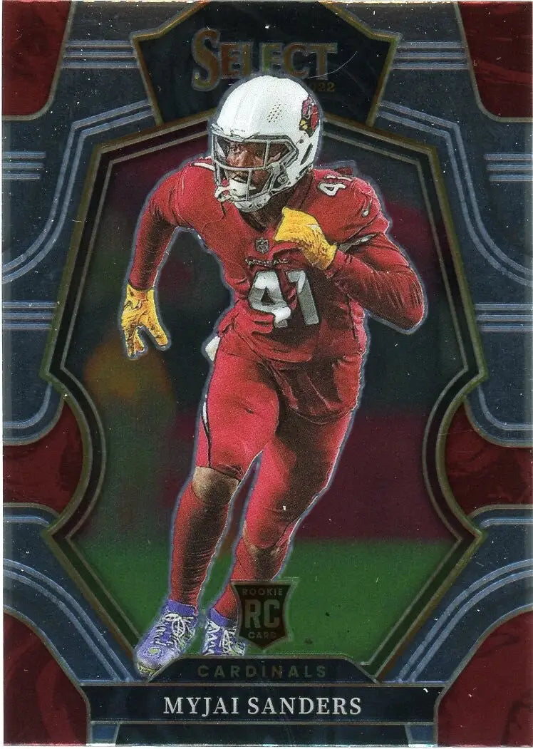 Myjai Sanders Rookie 2022 Panini Select Premier #103 Arizona Cardinals Football - Football Card Single