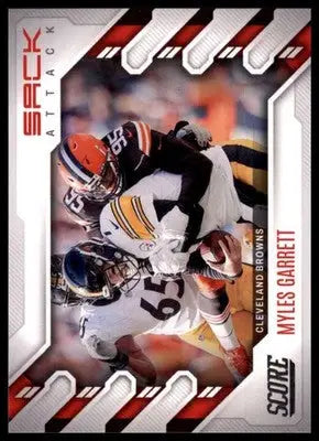 Myles Garrett 2022 Score Sack Attack #SA-MG Cleveland Browns - Football Card Single