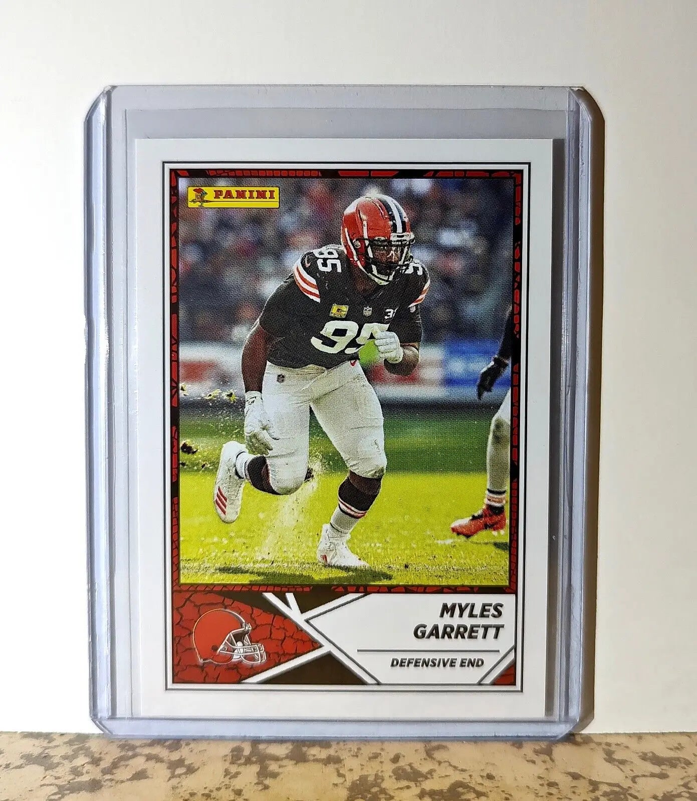 Myles Garrett 2024 Panini NFL #55 Sticker Card Cleveland Browns - Football Card Single