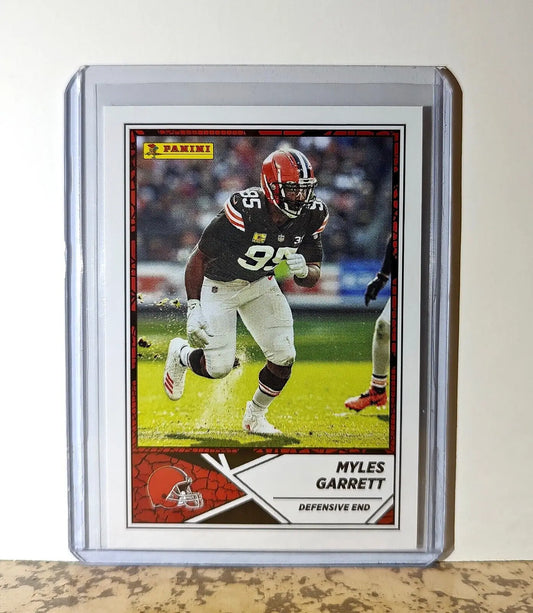 Myles Garrett 2024 Panini NFL #55 Sticker Card Cleveland Browns - Football Card Single