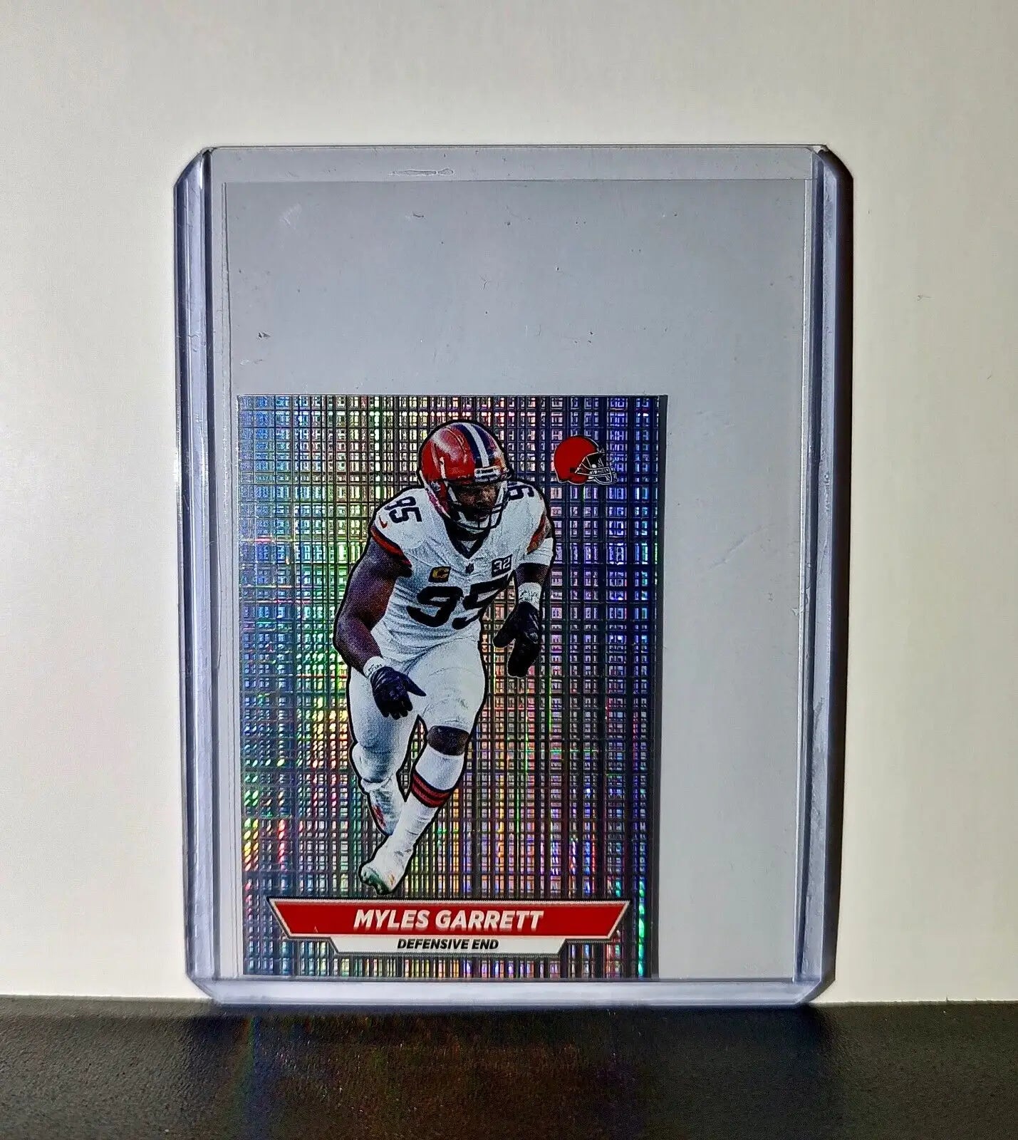 Myles Garrett 2024 Panini NFL Sticker #148 Foil Cleveland Browns