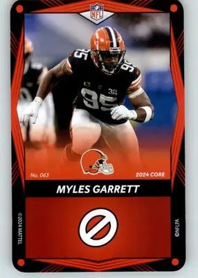 Myles Garrett - 2024 UNO Elite Core Edition - Red - #063 - Football - Football Card Single