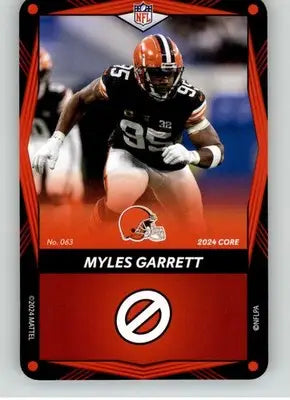 Myles Garrett - 2024 UNO Elite Core Edition - Red - #063 - Football - Football Card Single