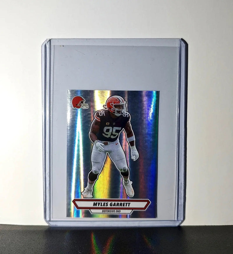 Myles Garrett 2025 Panini NFL #139 Foil Sticker Cleveland Browns