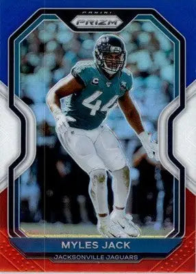 Myles Jack - 2020 Panini Prizm - #98 - Prizm Red White and Blue Football - Football Card Single