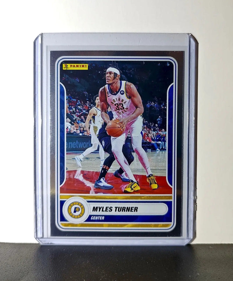Myles Turner 2023-24 Panini NBA #27 Foil Sticker Card Indiana Pacers