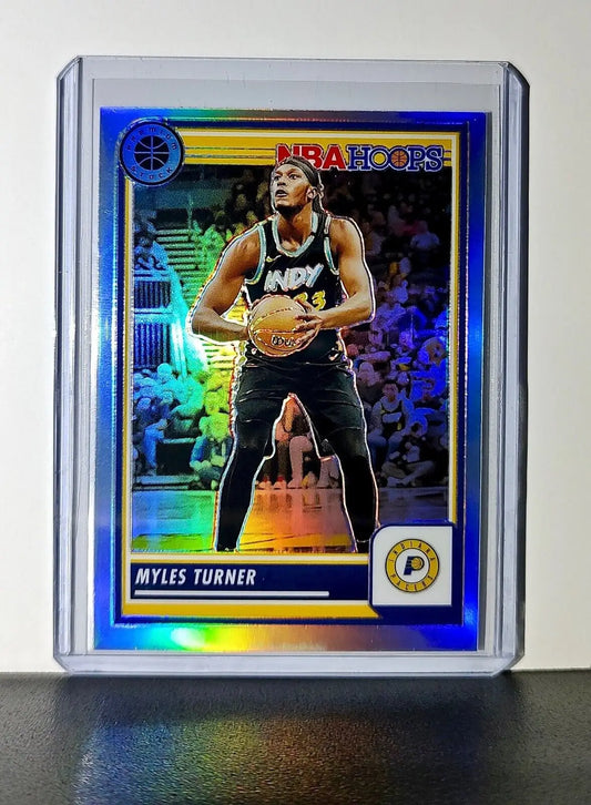 Myles Turner 2023-24 Panini Premium Stock NBA Hoops #183 Prizm Refractor Pacers - Basketball Card Single