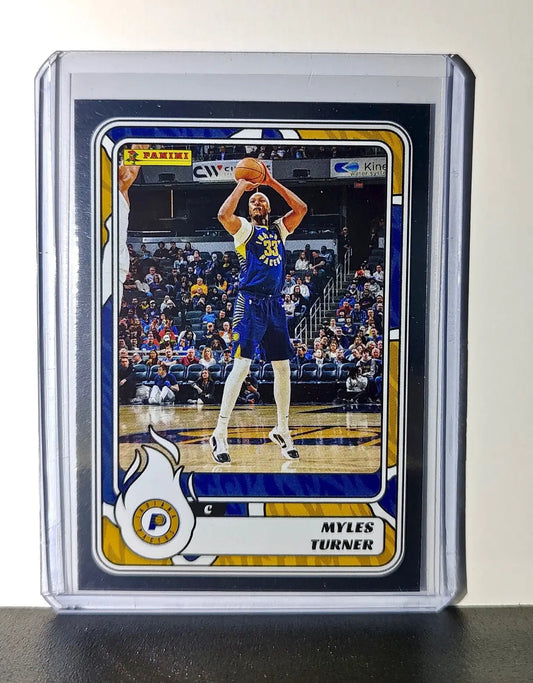 Myles Turner 2024-25 Panini NBA #32 Foil Sticker Card Indiana Pacers - Basketball Card Single