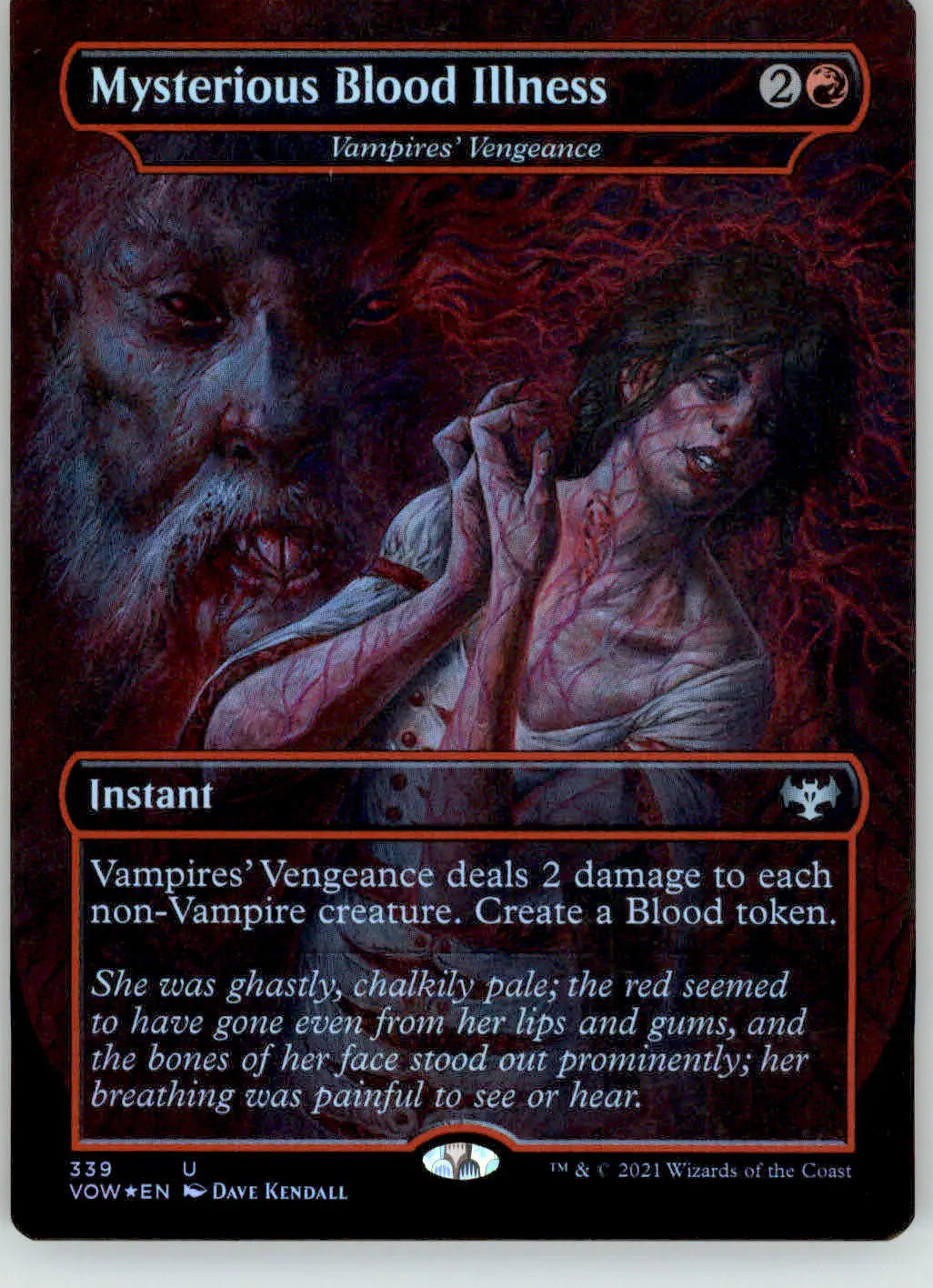 Mysterious Blood Illness - Innistrad: Crimson Vow - 339 - Foil NM Magic