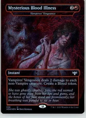 Mysterious Blood Illness - Innistrad: Crimson Vow - 339 - Foil NM Magic - Magic Card Single