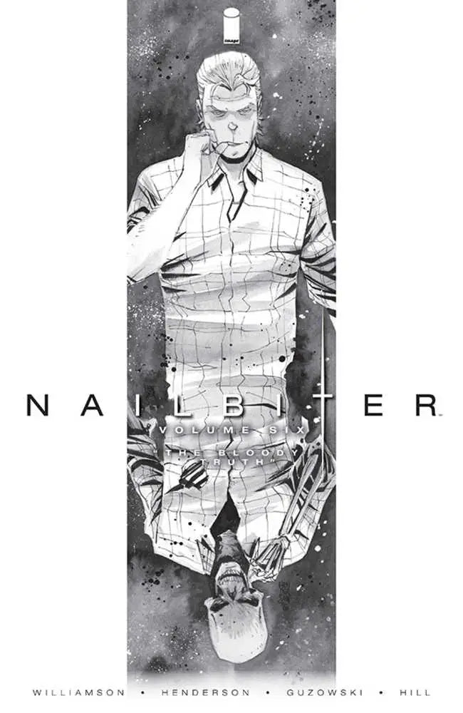 Comic book cover art featuring a man and his inverted reflection from Nailbiter TPB Volume 06 by Joshua Williamson