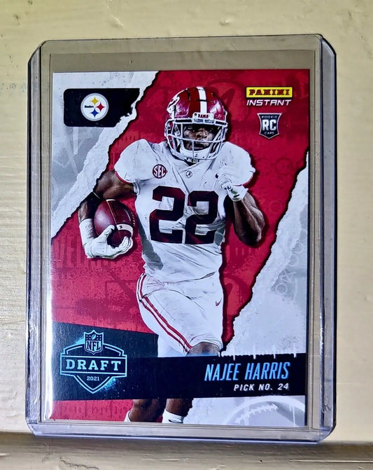 Najee Harris 2021 Panini NFL Instant Draft Night #15 Rookie Card 1 of 1592 - Football Card Single