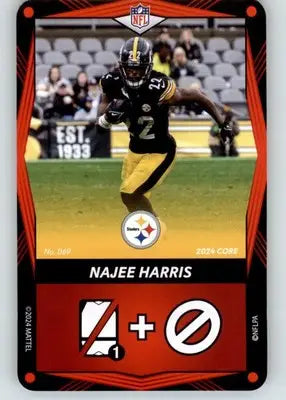 Najee Harris - 2024 UNO Elite Core Edition - Red - #069 - Football - Football Card Single