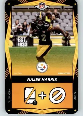 Najee Harris - 2024 UNO Elite Core Edition - Yellow - #069 - Football - Football Card Single