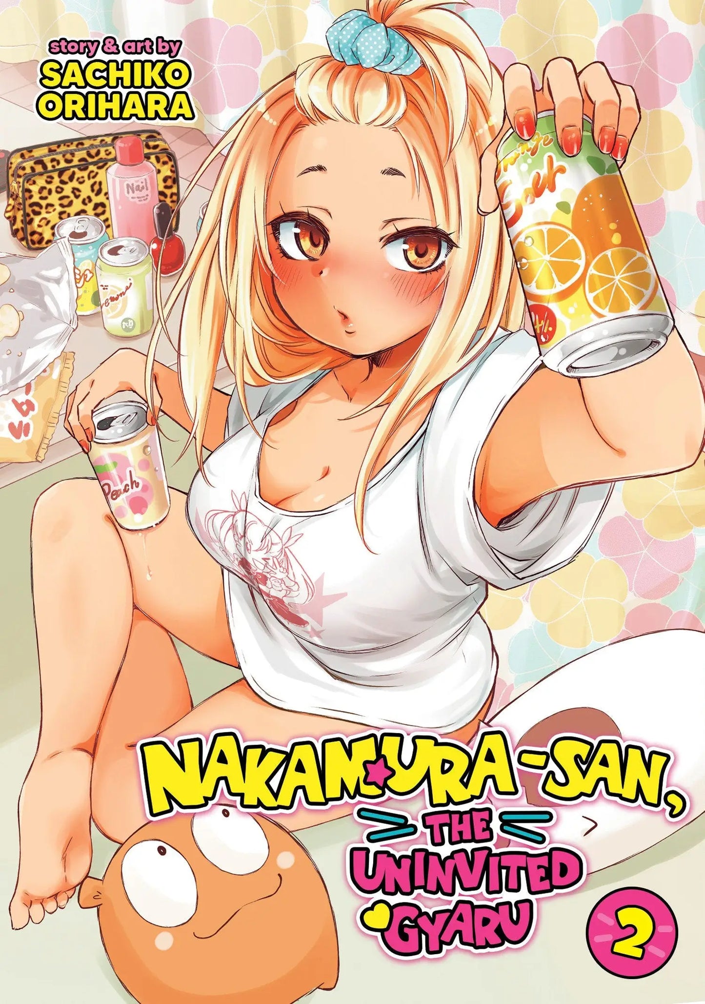 Manga cover art for Nakamura-San The Uninvited Gyaru Volume 2 showing colorful characters