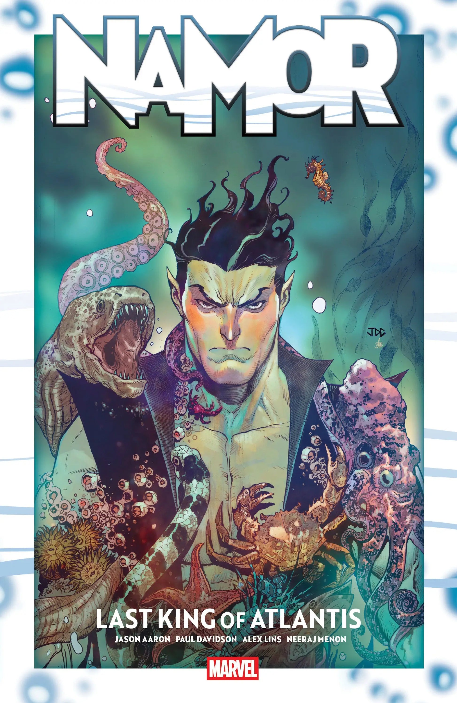 Namor comic book cover from Namor Last King Of Atlantis showcasing the undersea world