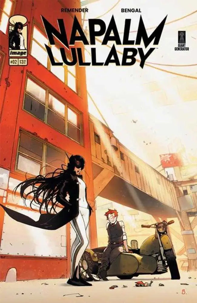 Comic book cover for Napalm Lullaby #2 featuring urban characters, ideal for trading cards