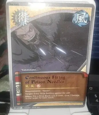 Naruto Continuous Firing of Poison Needles 478 Rare Rainbow Letters Fateful - Non-Sports Card Single
