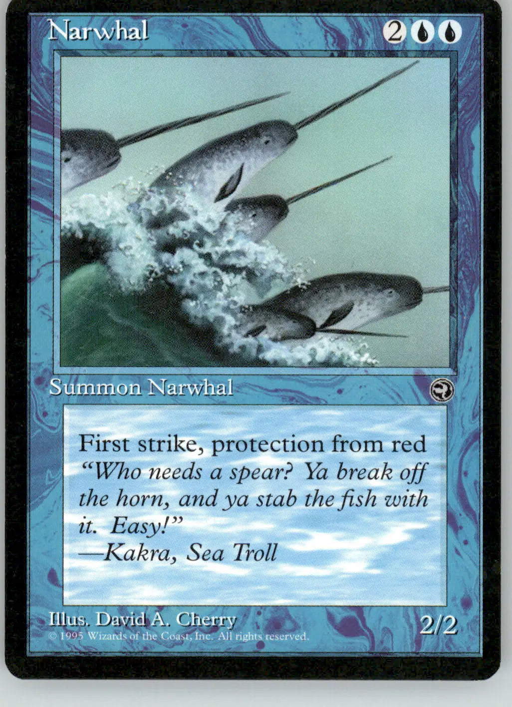 Narwhal - Homelands - LP Magic: The Gathering - Magic Card Single