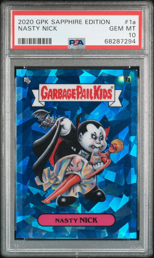 Nasty Nick 2002 Topps Garbage Pail Kids Sapphire PSA 10 Gem Mint - Non-Sports Card Single