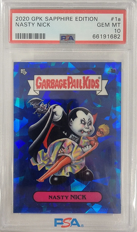 Nasty Nick 2020 Topps Garbage Pail Kids Sapphire #1a PSA 10 Gem Mint 1682 - Non-Sports Card Single
