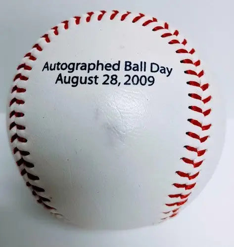 Autographed baseball ball from Nate Hanson with original gloss and Simply Sandoval signature