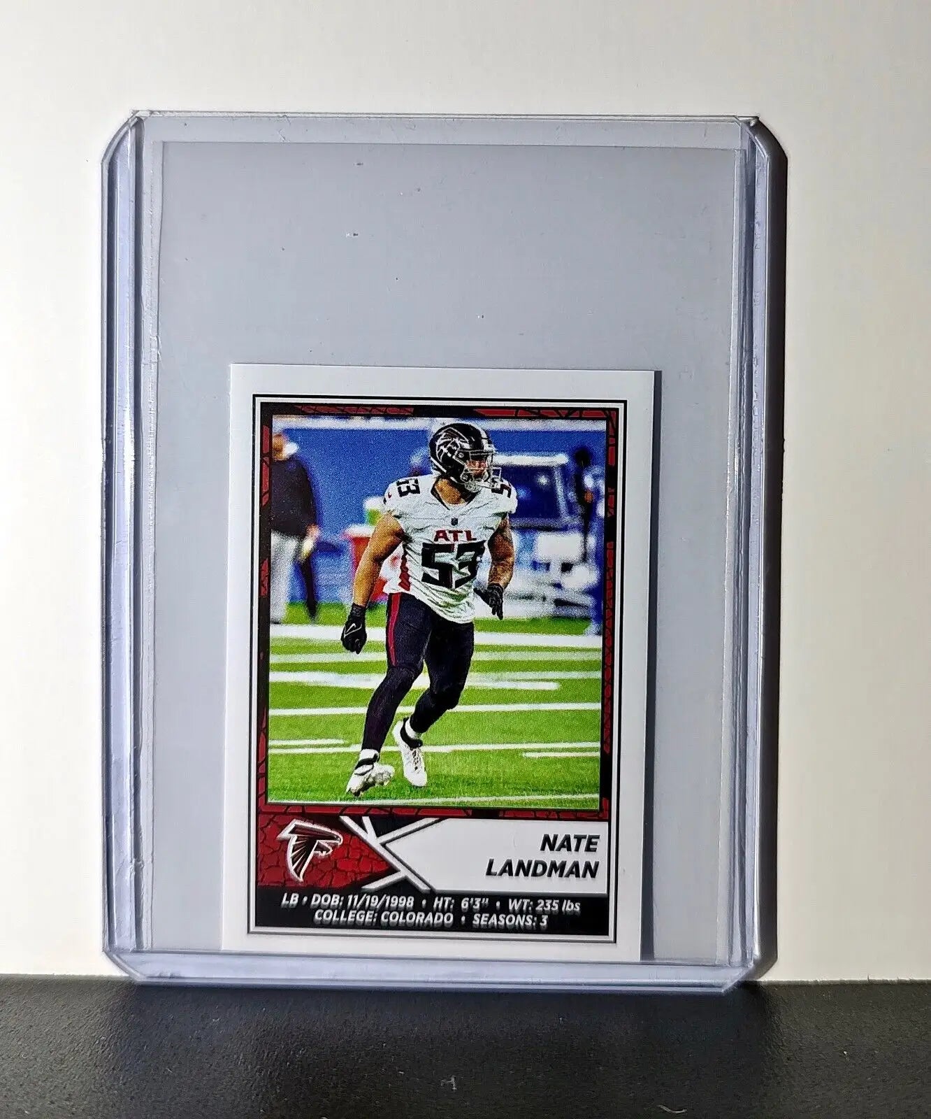 Nate Landman 2024 Panini NFL Sticker #435 Atlanta Falcons - Football Card Single