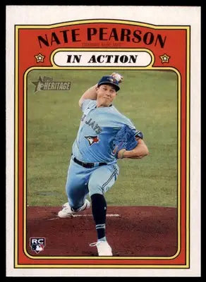Nate Pearson 2021 Topps Heritage #302 Toronto Blue Jays - Baseball Card Single
