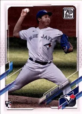 Nate Pearson Rookie 2021 Topps #113a Toronto Blue Jays - Baseball Card Single