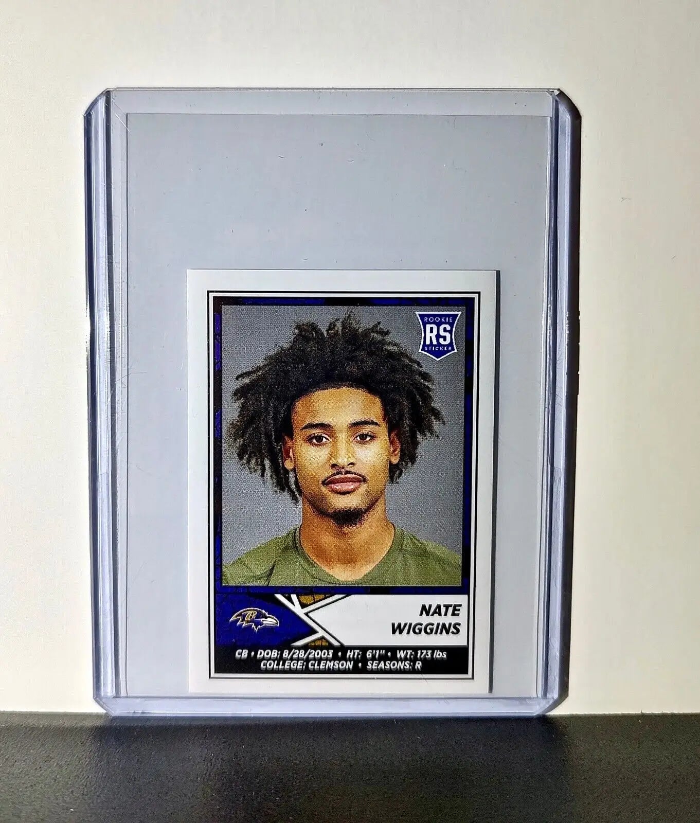 Nate Wiggins 2024 Panini NFL Sticker #111 Rookie Baltimore Ravens