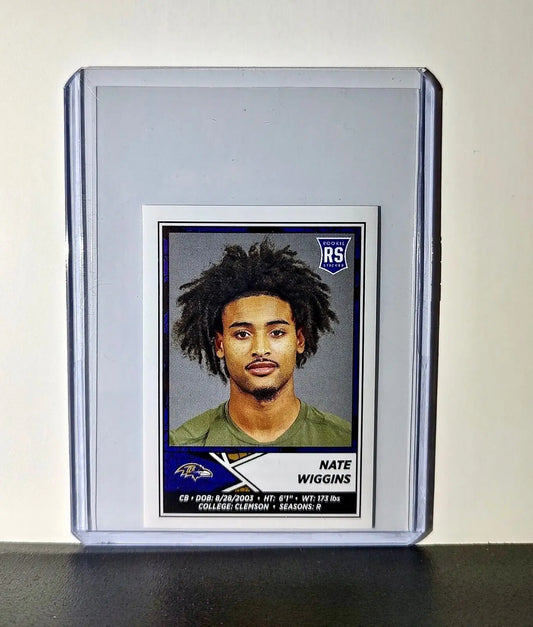 Nate Wiggins 2024 Panini NFL Sticker #111 Rookie Baltimore Ravens - Football Card Single