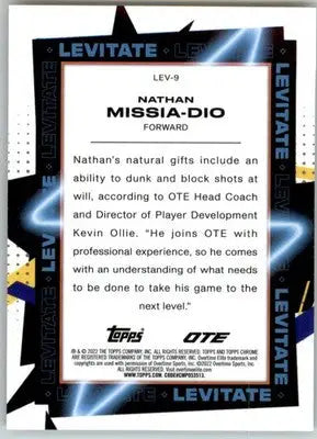 Nathan Missia-Dio - 2021-22 Topps Chrome Overtime Elite - #LEV-9 - Levitate - Basketball Card Single