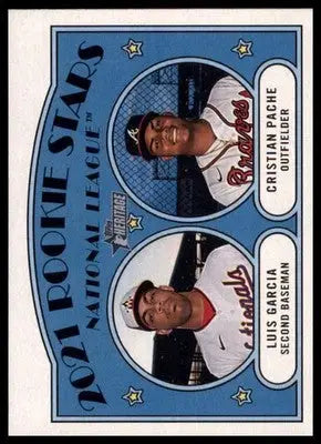 National League 2021 Rookie Stars Garcia Pache 2021 Topps Heritage #109 - Baseball Card Single