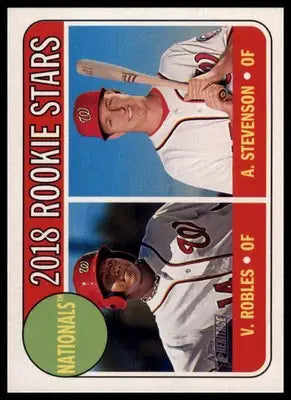 Nationals 2018 Rookie Robles Stevenson Topps Heritage #284 - Baseball Card Single