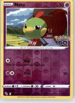 Natu - Pokemon GO - 032/078 - Reverse Holo LP - Pokémon Card Single