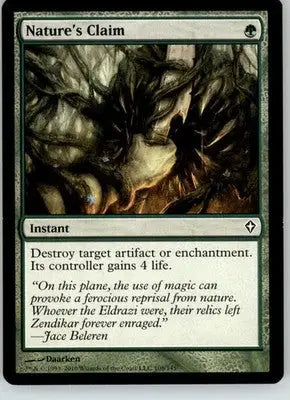 Nature’s Claim - Worldwake - 108 - MP Magic: The Gathering - Magic Card Single