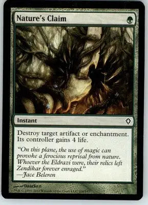Nature’s Claim - Worldwake - LP - 108 - Magic Card Single
