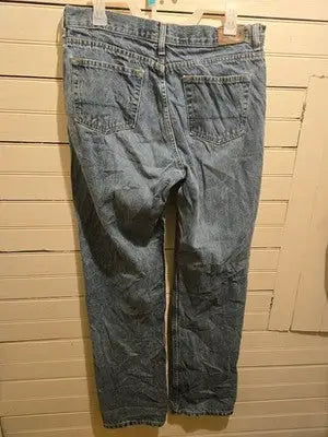 Nautica Jeans Mens 32 Straight Leg Light Wash Denim Five Pocket Classic Relaxed - Apparel